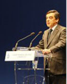 rance Minister, Francois Fillon at the opening ceremony