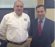 BECC's Jorge Hernandez with Secretary of Sustainable Development for Nuevo Leon el Ing. Fernando Gutierrez Moreno.