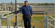 Carlos Acevedo at Sullivan City Wastewater Treatment Plant.
