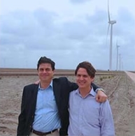 NADB Managing Director Geronimo Gutierrez ad Board of Directors Chair Juan Bosco Marti-Ascencio at Los Vientos | wind farm.