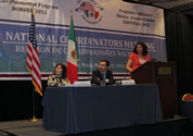 Maria Elena Giner from BECC presented the environmental achievements in the border of this organization.
